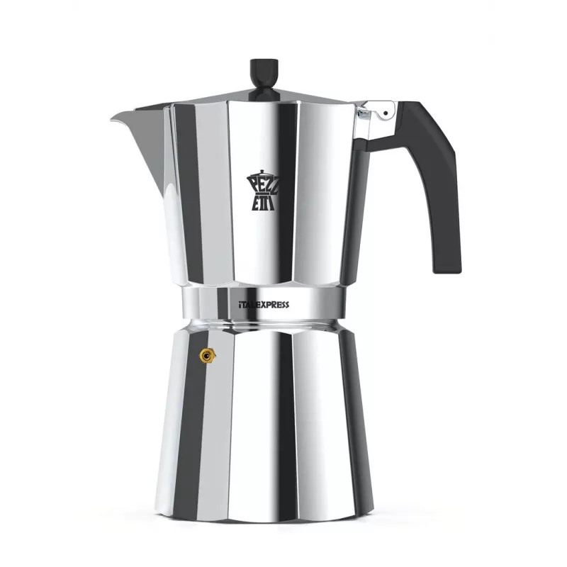 PEZZETTI Italexpress liesi-espressokeitin 0,7 L alumiini musta