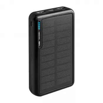 SBS aurinkopankki 20000 mAh Fast Charge musta