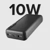 SBS aurinkopankki 20000 mAh Fast Charge musta