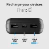 SBS aurinkopankki 20000 mAh Fast Charge musta