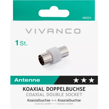 Vivanco antennisovitin, koaksiaalikytkin (VVANADATFF)
