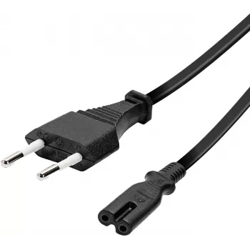 Vivanco virtajohto, EU-pistoke – Japani 8-pin -pistoke, 1,25 m (VVITPOWERIT12)
