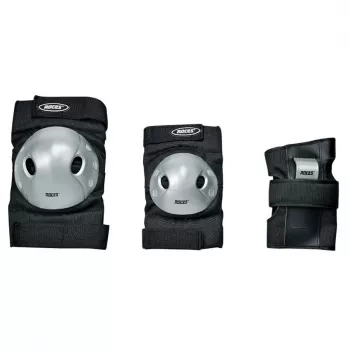 SPOKEY Roces Extra Three Pack rullaluistelusuojat musta-harmaa koko L