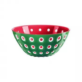 Guzzini Le Murrine tarjoilukulho 25 cm smaragdinvihreä/valkoinen/punainen