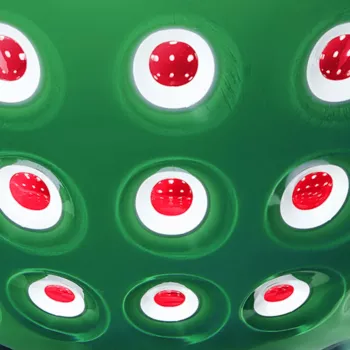 Guzzini Le Murrine 2 kpl kulhosarja 12 cm smaragdinvihreä/valkoinen/punainen