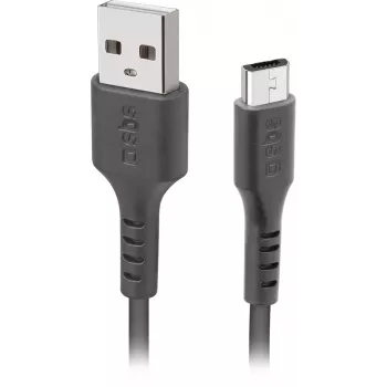 SBS USB–microUSB-kaapeli 1 m, musta (LTHL200)