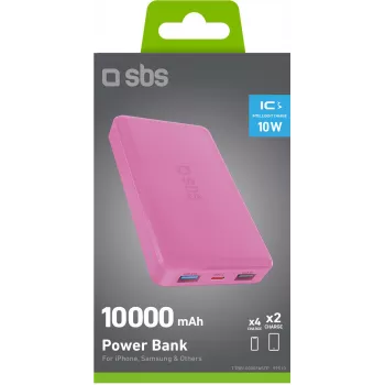 SBS TTBB10000FASTP 10000 mAh Power Delivery & Quick Charge -varavirtalähde - musta