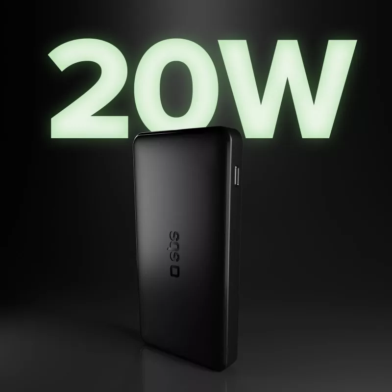 SBS TTBB10000FASTPD20K 10000mAh Power Delivery 20W varavirtalähde musta