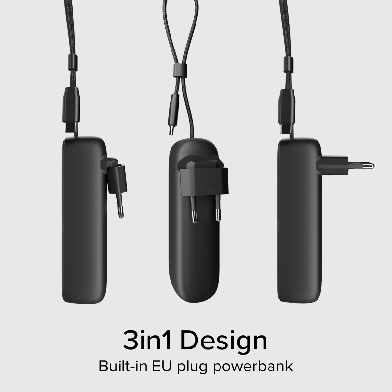 SBS TETRBB5000PD20 5000 mAh 20W Power Delivery varavirtalähde musta