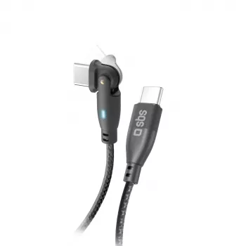 USB-C–USB-C-kaapeli SBS Flexy 60W 1 m (TECABLE180TCC)