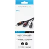 Audiokaapeli 3,5 mm – 2xRCA Vivanco 2,5 m (VVAJACK2RCA25MMK)