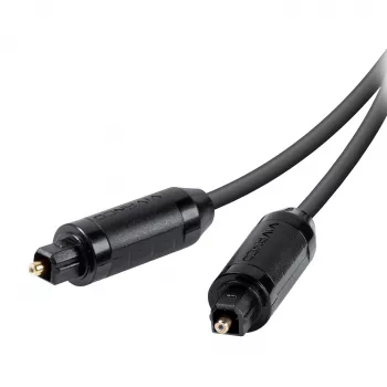 Vivanco VVATOSL30GK 3 m TOSLINK optinen audiokaapeli - kullattu, musta
