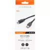 USB-A–USB-B-kaapeli Vivanco 1,8 m (VVIT31USBAB18MMK)