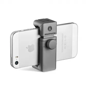 Manfrotto MTWISTGRIP yleinen älypuhelinpidike Twist-Lockilla, alumiini, musta/harmaa