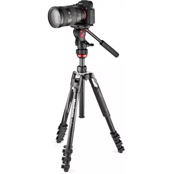 Manfrotto BEFREE Live Lever hiilikuituinen videokalustosarja nestepäällä