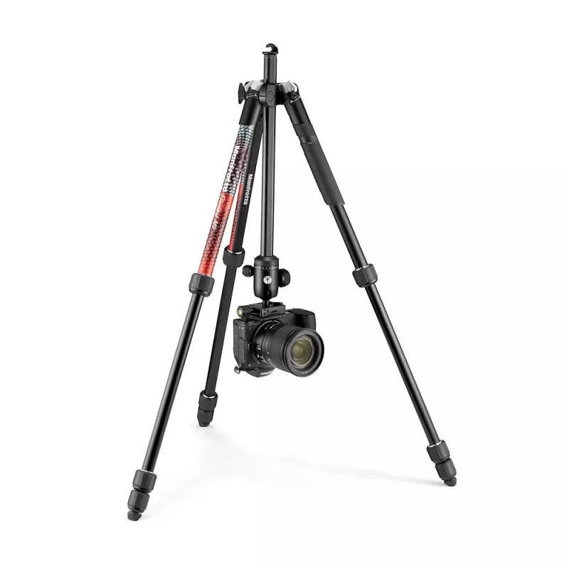 Manfrotto MKELMII4RD-BH Element MII 4-osainen alumiinijalusta kuulapäällä, punainen