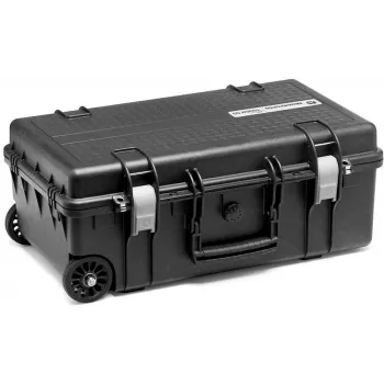 Manfrotto Pro Light Reloader Tough H-55 kovakotelo kameralaitteille, IP67 vesitiivis ja pölytiivis, TSA-lukko, käsimatkatavarakoko, musta