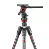 Manfrotto MVKBFRTC-LIVE hiilikuituinen videojalustasarja Befree Live -nestepäällä