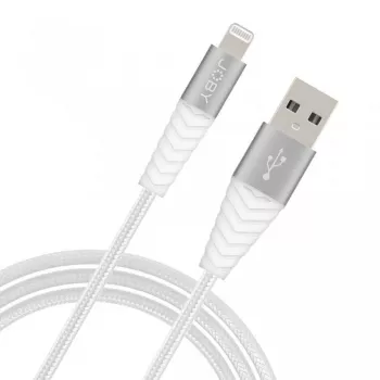 JOBY lataus- ja synkronointikaapeli Lightning, 1,2 m, valkoinen (JB01812-BWW)