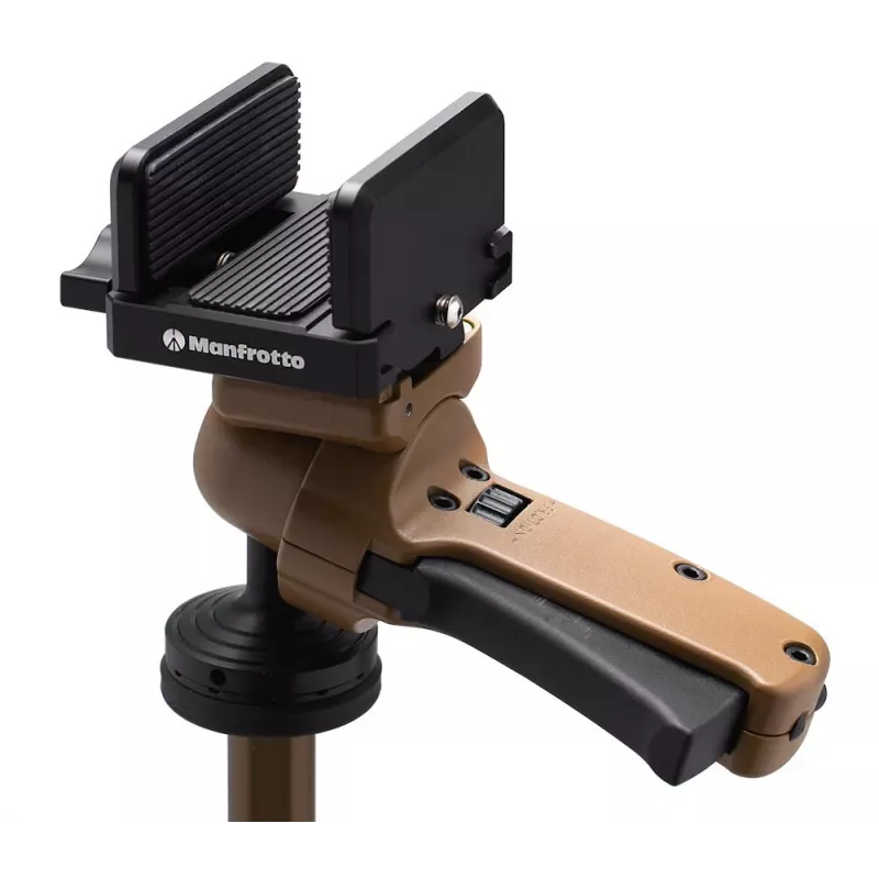 Manfrotto ALPHA S.H.O.T. Grip PRO Kit, alumiinijalusta kahvapäällä, 8 kg (MK-R03-SD)
