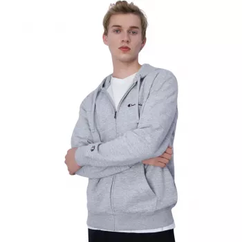 Miesten Champion Full Zip huppari harmaa melange 220260 EM021 M
