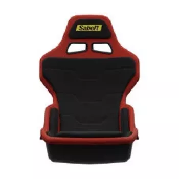 Sabelt SRP-1 sim-istuin, lasikuituinen kuori, formula-muotoilu, pehmustettu - Racing Black