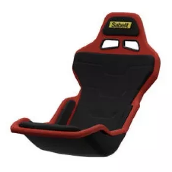 Sabelt SRP-1 sim-istuin, lasikuituinen kuori, formula-muotoilu, pehmustettu - Racing Black