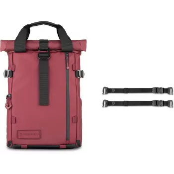 Kompakti päivittäisreppu Wandrd PRVKE 15L, Rhone Burgundy (PK15-RB-PB-4)