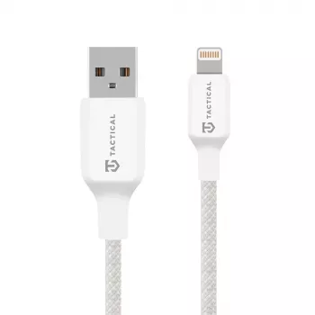 Tactical Stitch Thread USB-A–Lightning-kaapeli, valkoinen