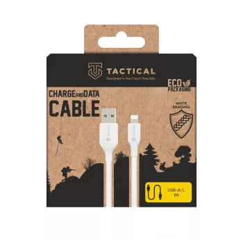 Tactical Stitch Thread USB-A–Lightning-kaapeli, valkoinen
