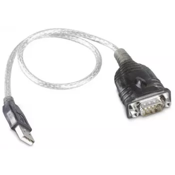 RS232-USB-muunninkaapeli Prolific PL2303 piirisarjalla, 0,8 m, musta