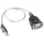 RS232-USB-muunninkaapeli Prolific PL2303 piirisarjalla, 0,8 m, musta
