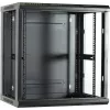 DSIT 12U seinäasennettava palvelinkaappi lasiovella 600x450x634 mm