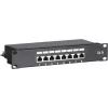DSIT DS-10Patch5-8FTP 10 tuuman 8-porttinen FTP CAT 5e patch-paneeli, 1U räkkikiinnitys, suojattu RJ45, LSA+ IDC, musta