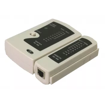 DSIT verkkokaapelitesteri RJ11 RJ12 RJ45 ISDN Cat5 Cat5e Cat6 Cat6a UTP STP LED-näytöllä
