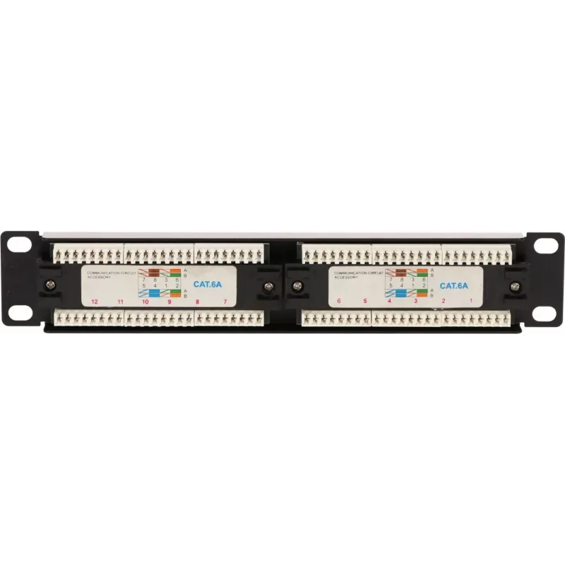 DSIT 10 tuuman 12-porttinen UTP CAT 6a patch-paneeli DS-10Patch6a-12UTP