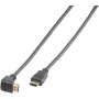 Vivanco High Speed -HDMI-kaapeli Ethernetillä, 90 asteen kulma, 1,5 m, musta (VVVHDMI30M1M90K)