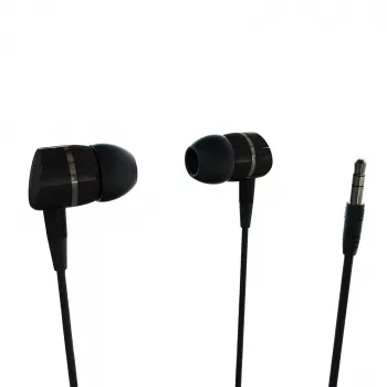 Vivanco VVEARSOLIDSOUNDK in-ear-kuulokkeet mikrofonilla, 3,5 mm liitin, tasapainoinen ääni voimakkaalla bassolla, musta