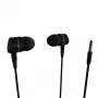 Vivanco VVEARSOLIDSOUNDK in-ear-kuulokkeet mikrofonilla, 3,5 mm liitin, tasapainoinen ääni voimakkaalla bassolla, musta