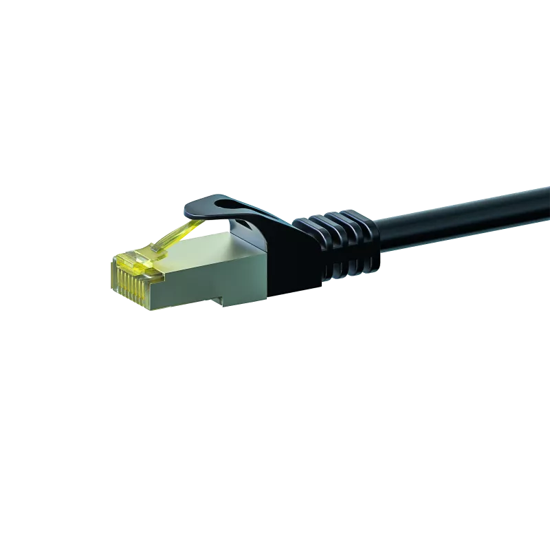 DSIT Cat.7 S/FTP PiMF RJ45 verkkopatch-kaapeli, 3m, musta