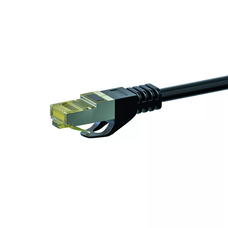 DSIT Cat.7 S/FTP (PiMF) RJ45 verkkokaapeli, 50 m, musta