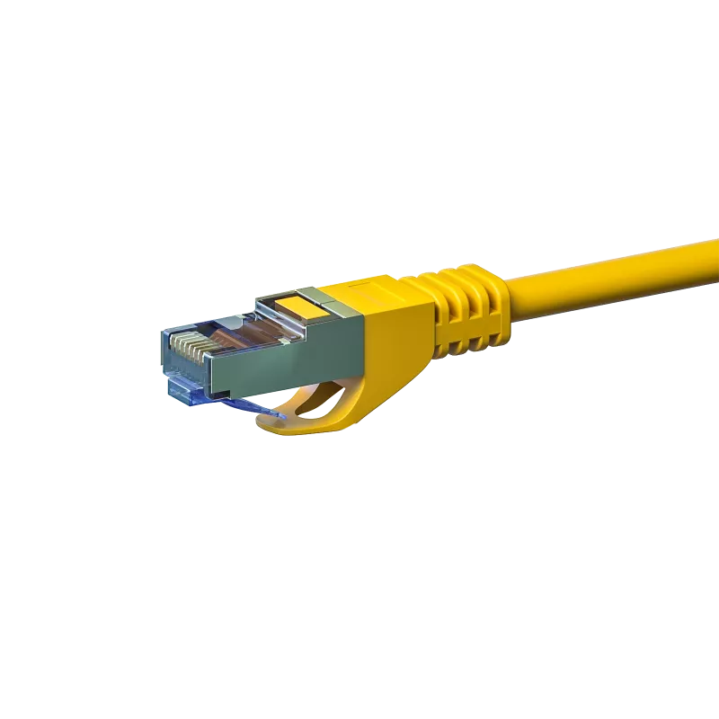 DSIT CAT 6a S/FTP LSOH patchkaapeli, 0,5 m, keltainen