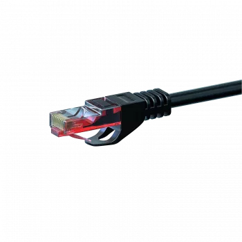 DSIT CAT6 verkkokaapeli U/UTP 15 m musta 100 % kuparia (DC-60-150)