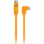 Kulmikaapeli USB-C – USB-C tethering-käyttöön Tether Tools TetherPro 50 cm, oranssi (CUCRTC1-ORG)