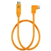 Kulmikaapeli USB-C – USB-C tethering-käyttöön Tether Tools TetherPro 50 cm, oranssi (CUCRTC1-ORG)