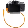 Kulmikaapeli USB-C – USB-C tethering-käyttöön Tether Tools TetherPro 50 cm, oranssi (CUCRTC1-ORG)