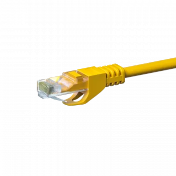 DSIT CAT5e U/UTP verkkokaapeli, 2 m, keltainen, 100 % kupari (DC-57-020)
