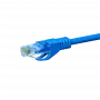 DSIT CAT5e U/UTP asennuskaapeli, 50 m, sininen, 100 % kupari, jäykkä, 24 AWG, PVC-vaippa, rulla
