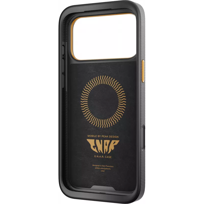 Kuori Peak Design Mobile GNAR Case Apple iPhone 17 Pro Max -puhelimelle, musta (M-MX-CE-BK-1)