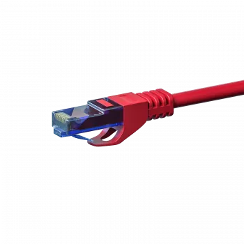 DSIT CAT6a -verkkokaapeli 100 % kupari - U/UTP - 0,50 metriä - punainen (DC-U6A5-005)